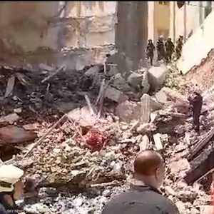 انهيار مبنى من 13 طابقا بالإسكندرية