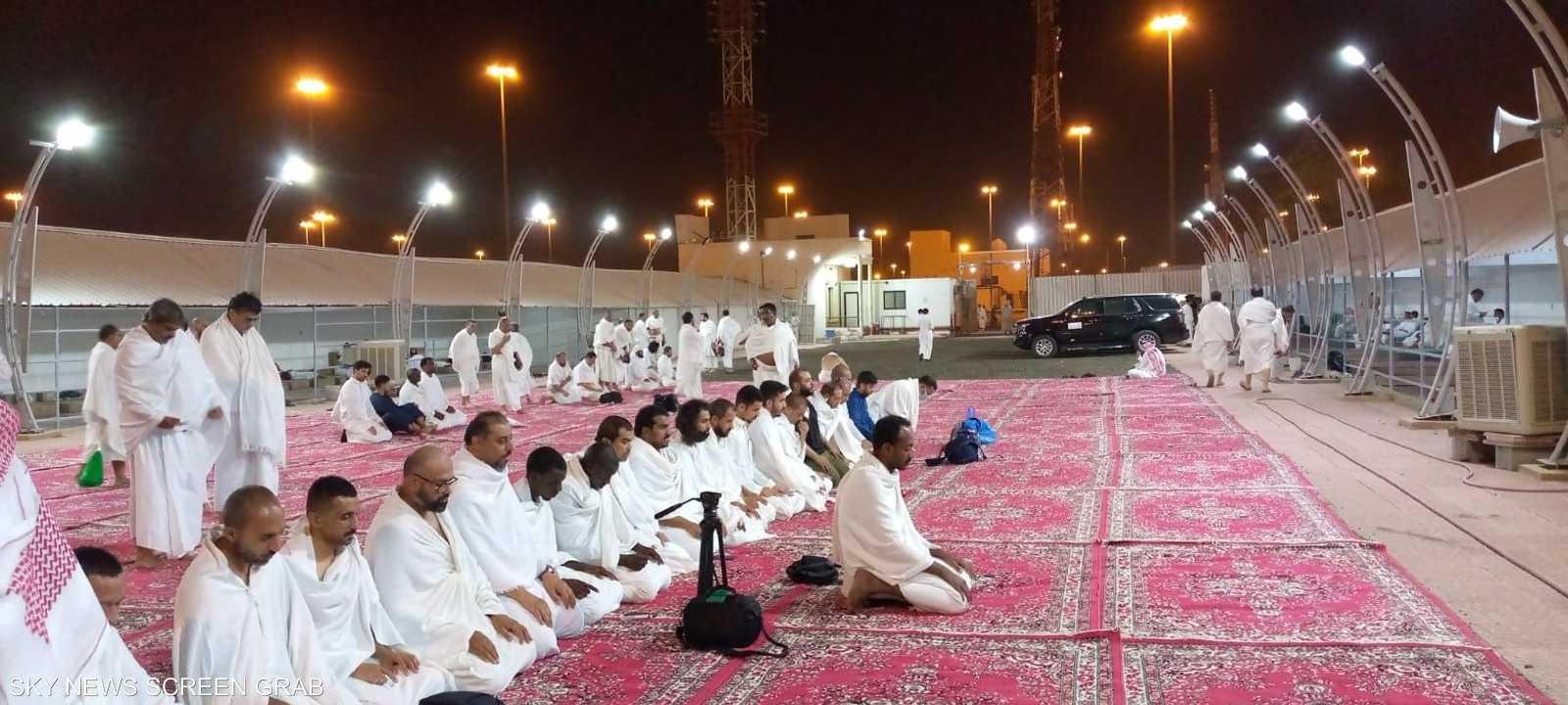صلاة الحجاج في مزدلفة