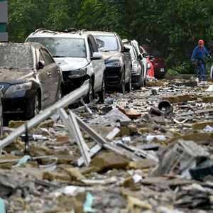 أرشيفية لقصف روسي على كييف