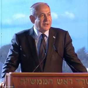 نتنياهو يتحدث في كلمة باحتفال السفارة الأميركية.