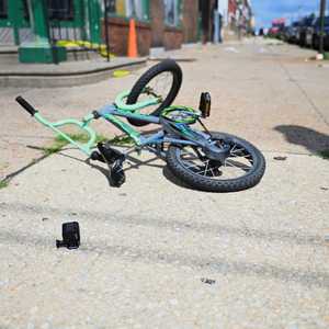 دراجة في موقع إطلاق النار في فيلادلفيا