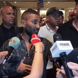 خلاف اشتعل بين أحمد سعد ومنظمة الحفل في المؤتمر الصحفي