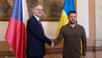 رئيس الوزراء التشيكي والرئيس الأوكراني في براغ