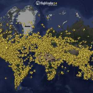 رصد أكبر عدد من الرحلات الجوية التجارية على الإطلاق