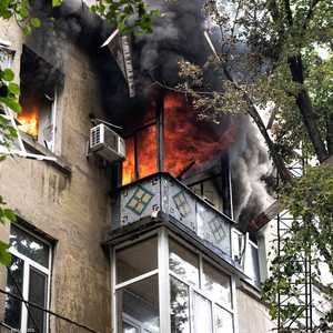 أرشيفية لإحدى الهجمات بالطائرات المسيرة علىكييف