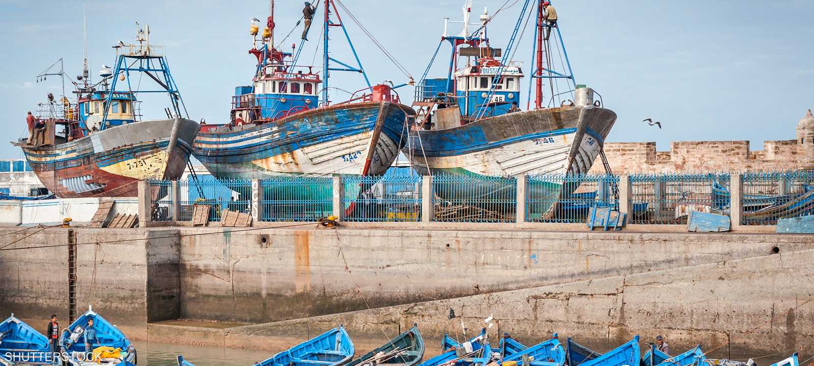 قوارب صيد الأسماك في المغرب