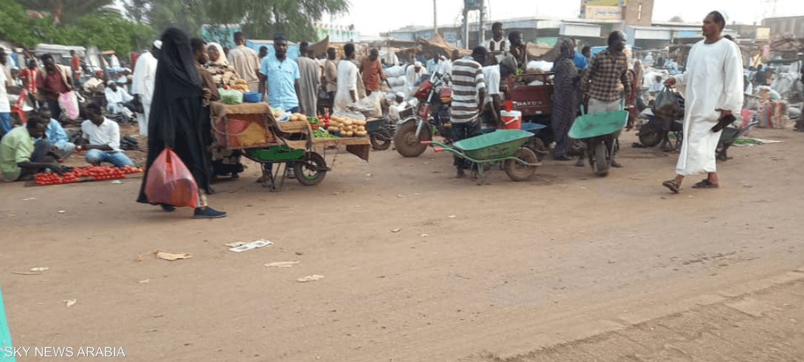 "سوق النازحين" في مدينة سنار السودانية