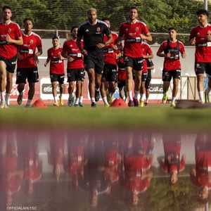 جانب من تدريبات الأهلي