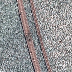 صورة أقمار صناعية تظهر آثار الدمار على جسر القرم