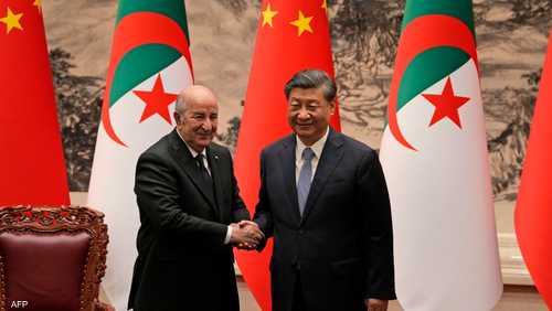 الرئيس الصيني والرئيس الجزائري في بكين