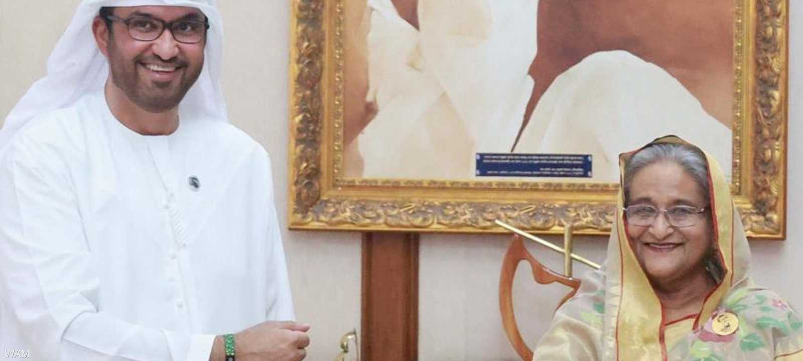 سلطان الجابر ورئيسة وزراء بنغلادش
