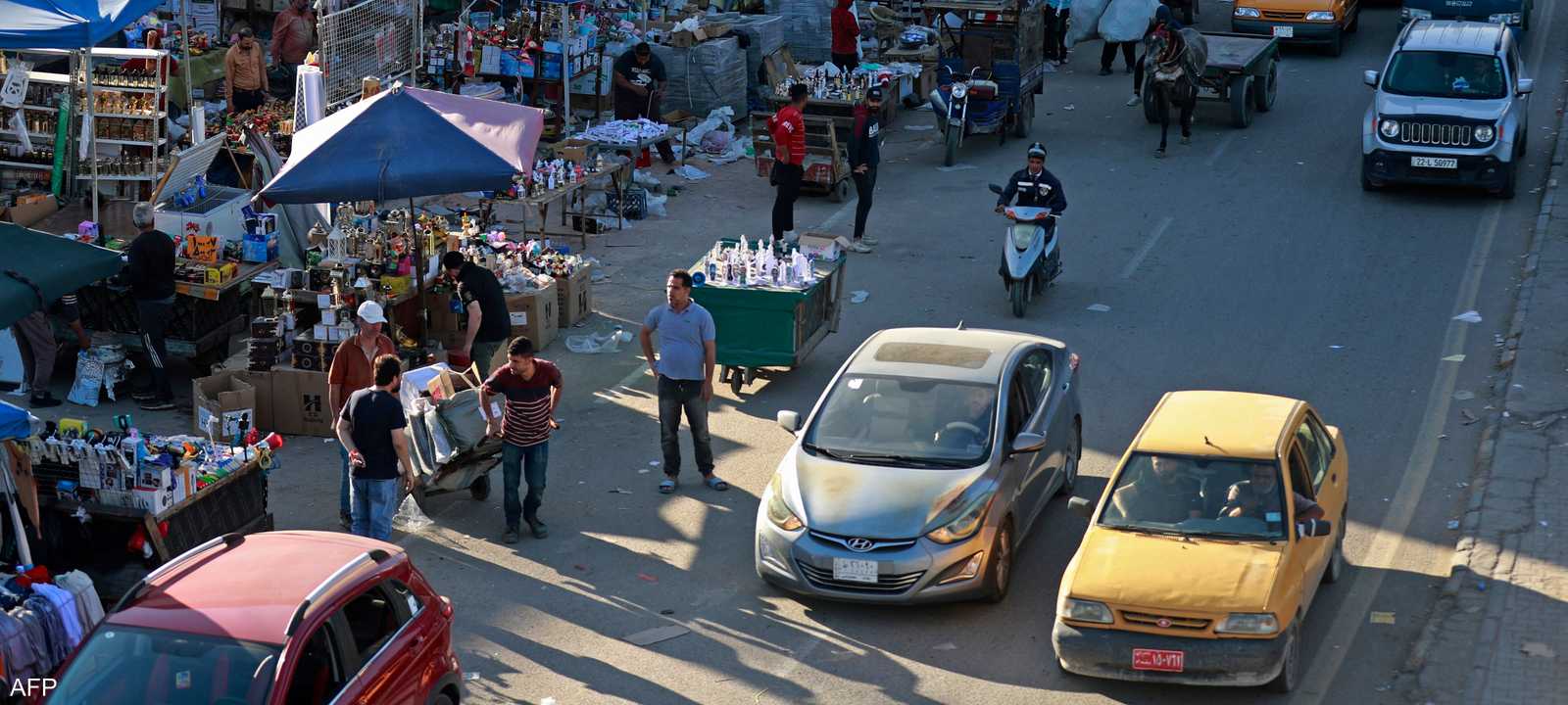 أرشيفية لسوق في العاصمة العراقية بغداد