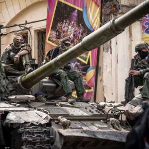 مسلحو فاغنر خلال التمرد القصير في روسيا.