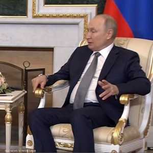 جانب من لقاء بوتين والسيسي