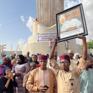 تظاهرة ضد الانقلاب في نيامي