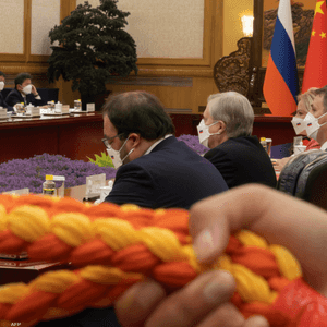 رئيس وزراء روسيا ميخائيل مشوستن في زيارة لبكين في مايو 2023