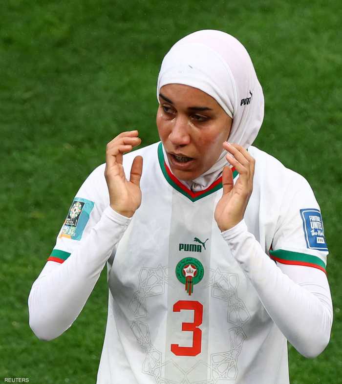 نهيلة شاركت في المباراة من بدايتها