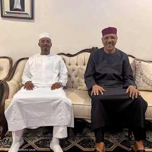 ديبي وبازوم خلال لقائهما في نيامي