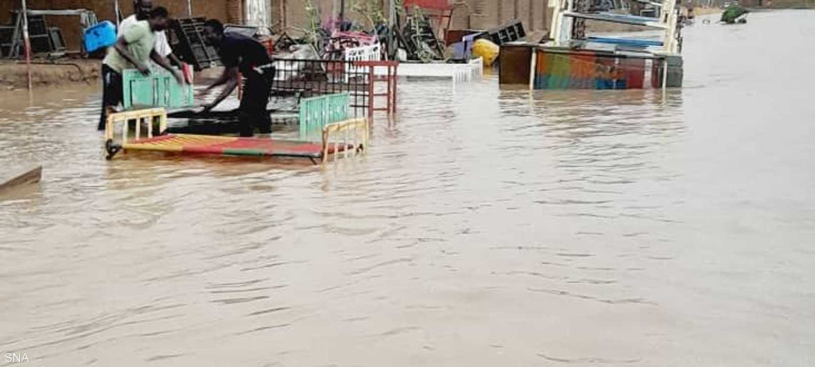 الأمطار تجتاح ولايات السودان