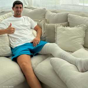 كورتوا أصيب في مران الفريق الخميس