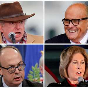 جون إيستمان وجولياني وجيفري كلارك وسيدني باول من 19 متهما