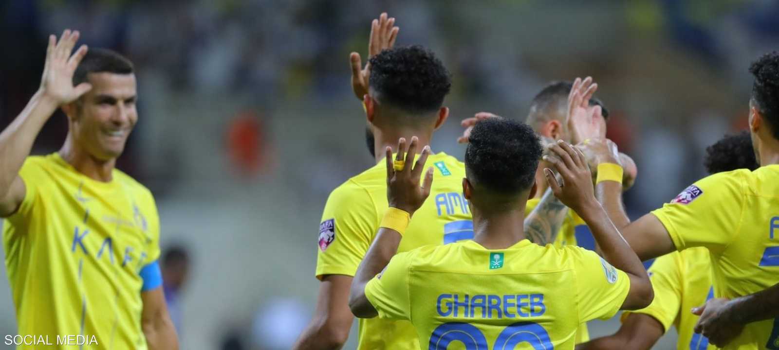 رونالدو وزملاؤه في نادي النصر