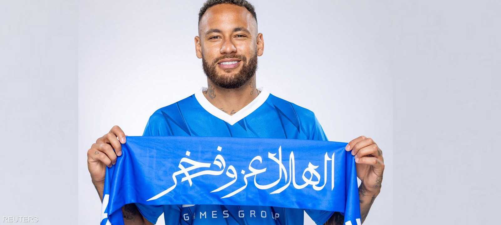 النجم البرازيلي نيمار، المنضم الثلاثاء إلى الهلال