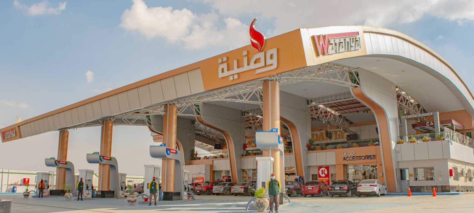 محطة وقود تابعة لشركة وطنية المصرية