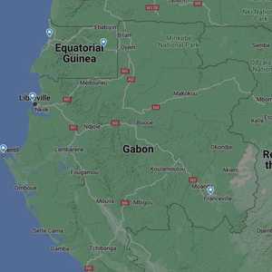 خريطة جوية للغابون