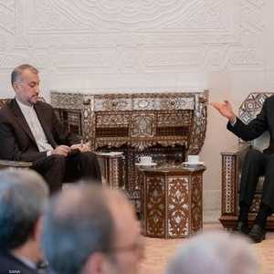 الأسد خلال استقباله وزير الخارجية الإيراني في دمشق