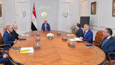 الرئيس المصري عبدالفتاح السيسي يلتقي مسؤولي شركة إيني
