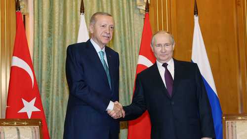 الرئيس الروسي فلاديمير بوتين والرئيس التركي رجب طيب إردوغان