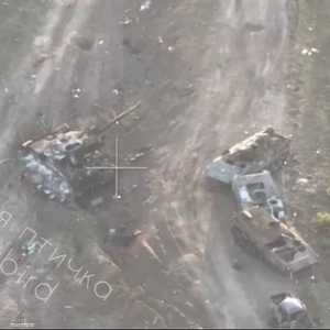 دبابة تشالينجر 2 البريطانية بعد تدميرها