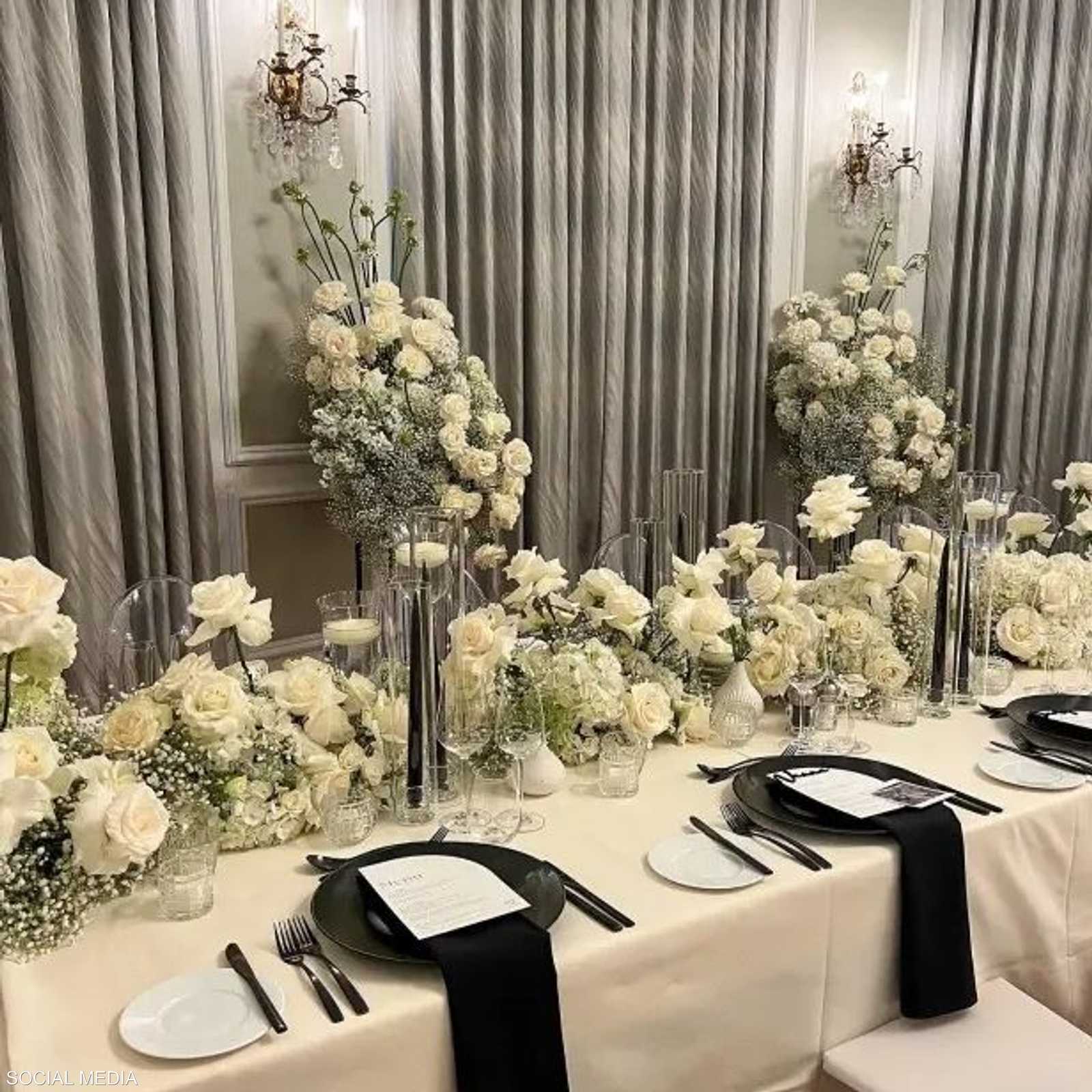 الحفل حضره عدد محدود من المقربين