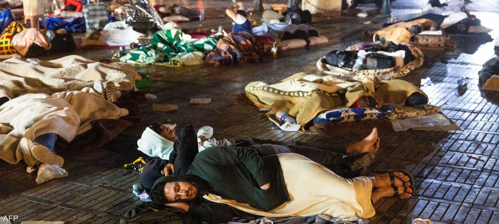 السكان خرجوا من منازلهم إلى الشوارع خوفاً من الهزات الأرضية