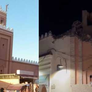 صورة قبل وأخرى بعد الزلزال الذي ضرب مراكش