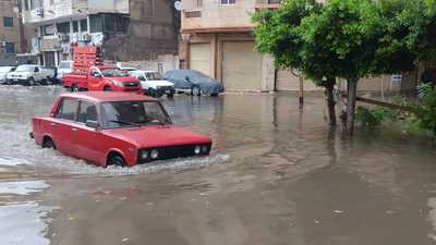أرشيفية - هطول أمطار غزيرة في الإسكندرية - مصر
