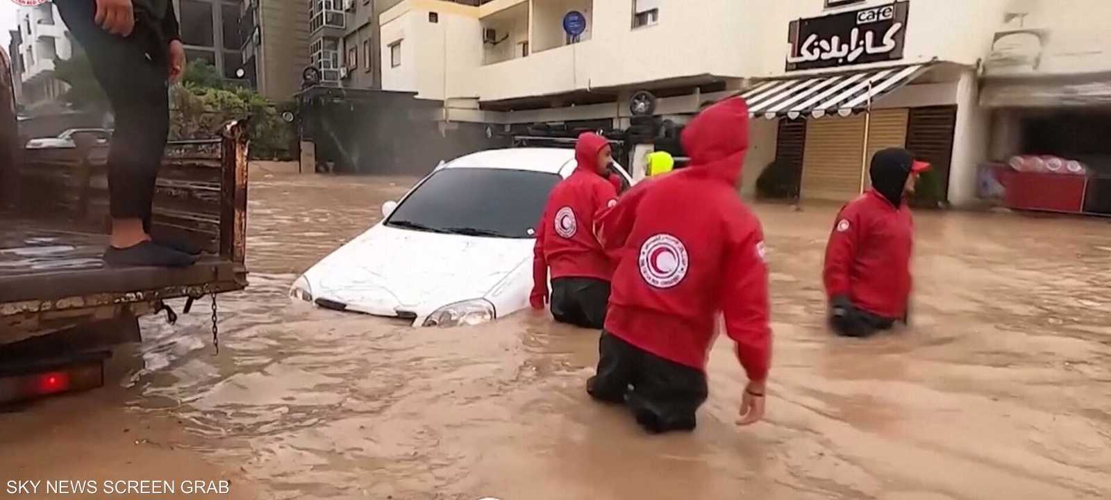 إعصار دانيال تسبب في خسائر كارثية بمدينة درنة الليبية