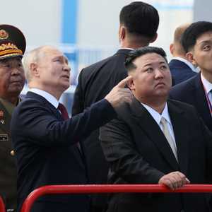 الرئيس الروسي فلاديمير بوتين وزعيم كوريا الشمالية كيم جونغ