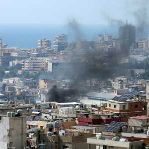 أعمدة الدخان تتصاعد من مخيم عين الحلوة - أرشيف