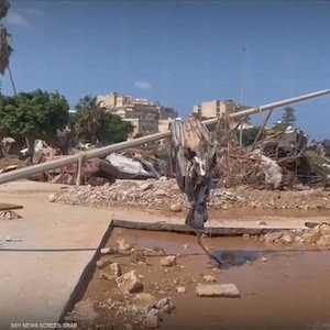 صور لآثار الدمار الذي حل بمناطق شرقي ليبيا من جراء الفيضانات