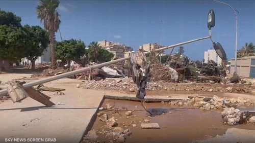 صور لآثار الدمار الذي حل بمناطق شرقي ليبيا من جراء الفيضانات