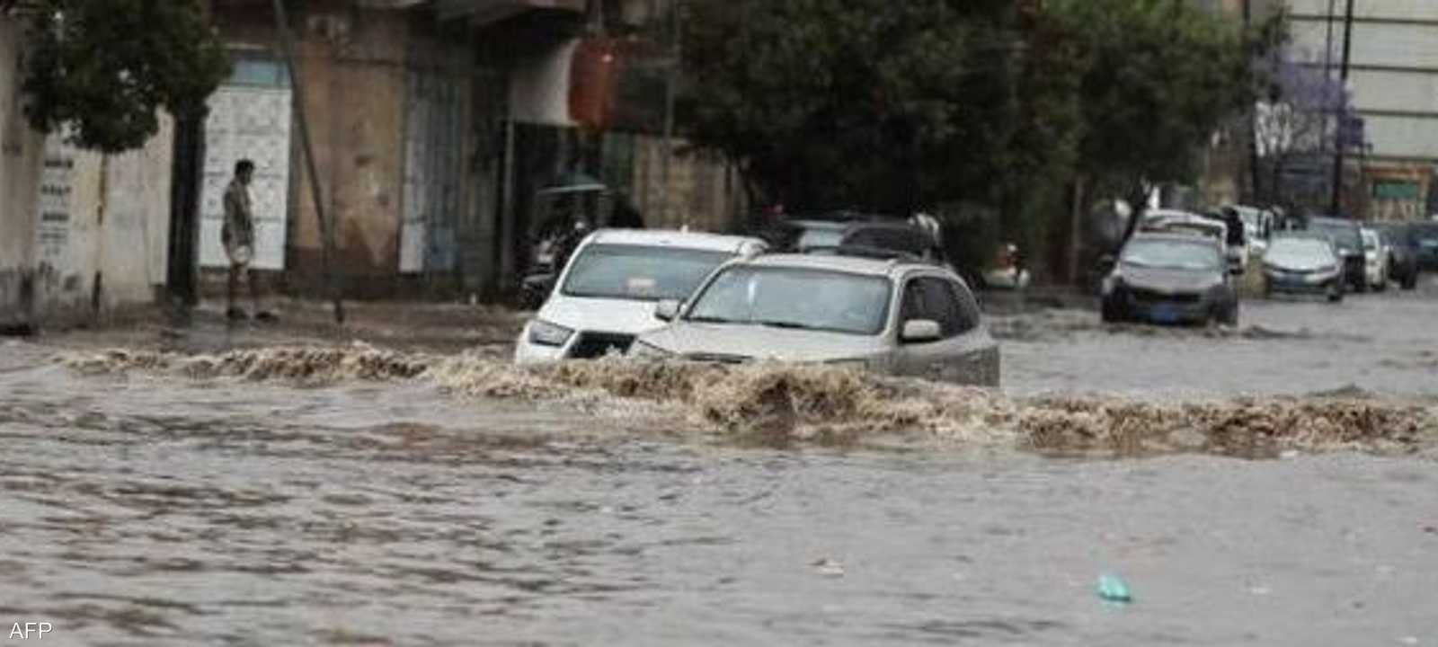 فيضانات في لقطة أرشيفية