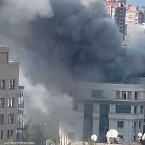 من هجوم سابق على مدينة دونيتسك