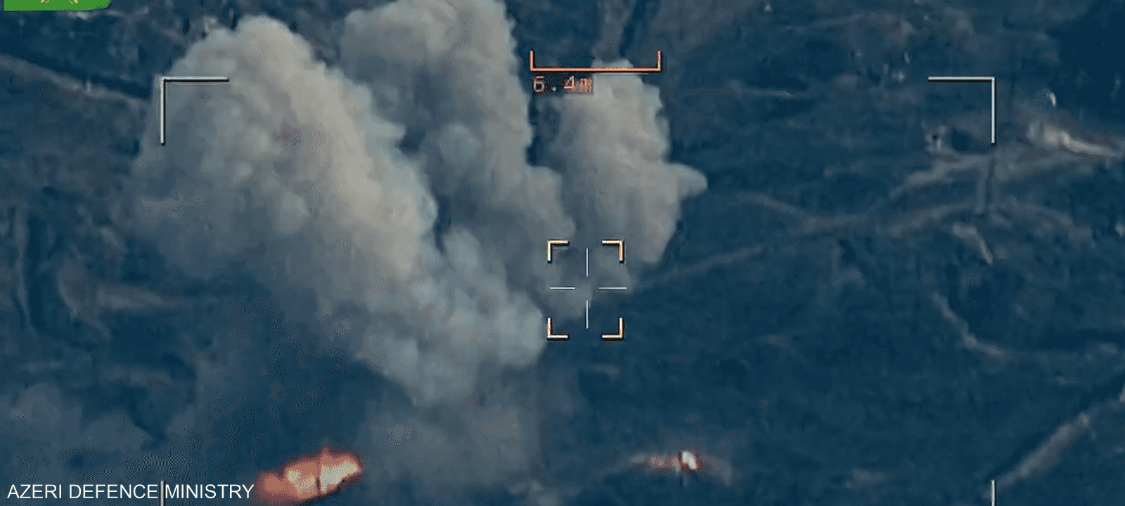 جانب من العمليات العسكرية التي تقوم بها القوات الأذرية