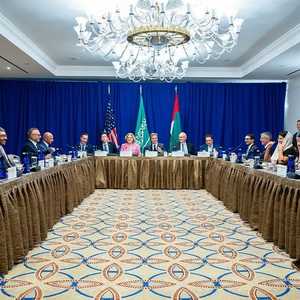 عبدالله بن زايد ووزيرا خارجية السعودية والولايات المتحدة