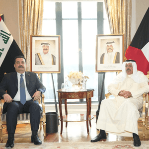 جانب من لقاء الصباح والسوداني في نيويورك