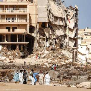 منازل مدمرة على ضفاف نهر درنة تظهر حجم السيول