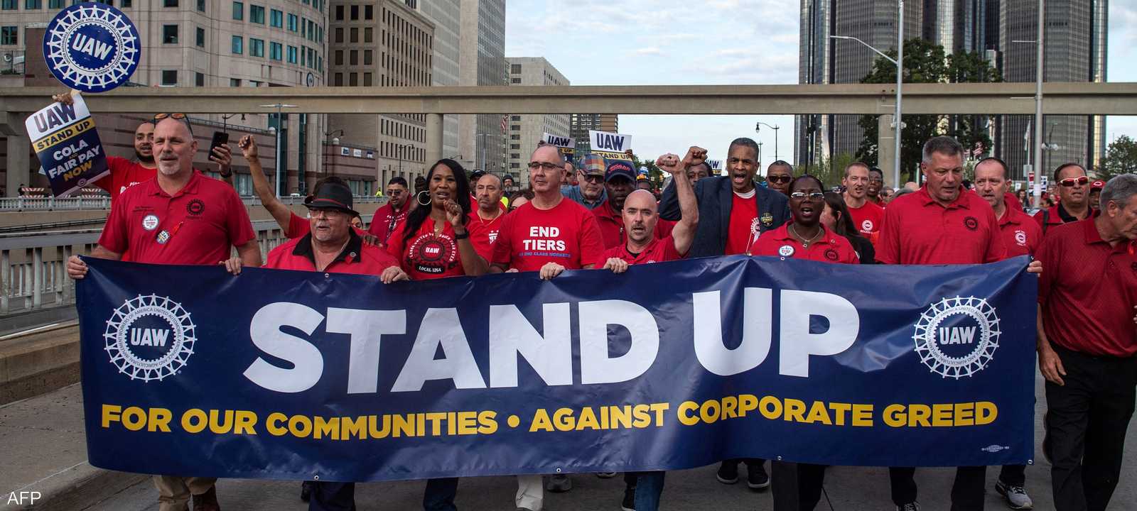 إضراب عمال السيارات في ديترويت لزيادة أجورهم- أرشيفية