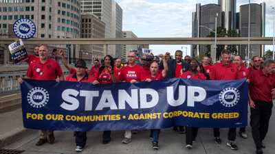 إضراب عمال السيارات في ديترويت